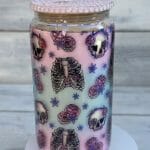 Pastel Halloween Glass Libbey Cup