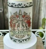 F*uck Negativity Frosted Glass Cup