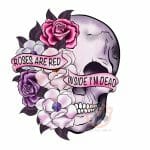 Vday Skull Head  Print