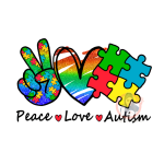Peace Love Autism  Print