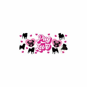 pug lover libbey wrap