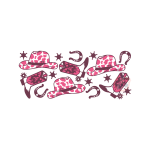 Pink Cowgirl Sublimation Libbey Wrap 16 OZ