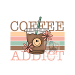 Coffee Addict 01 Heat Transfer Print
