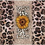 Mom Cheetah Sand Tumbler Sublimation Wrap Print