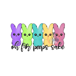 Oh For Peeps Sake Heat Transfer Print