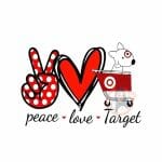 Peace, Love, Target Heat Transfer Print
