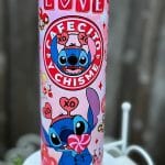 Stitch Cafecito y Chisme Tumbler