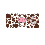 Brown Cow02 Libbey  Vinyl Wrap 16OZ