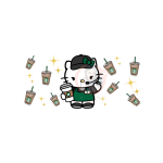 Kittty Starbies Libby 16oz Sublimation Wrap