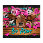 Cow Be Mine 20oz Tumbler Sublimation Wrap