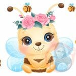 Cute Bee Sublimation Libbey Wrap 16oz