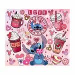 Stitch Cafecito y Chisme Tumbler Sublimation Wrap