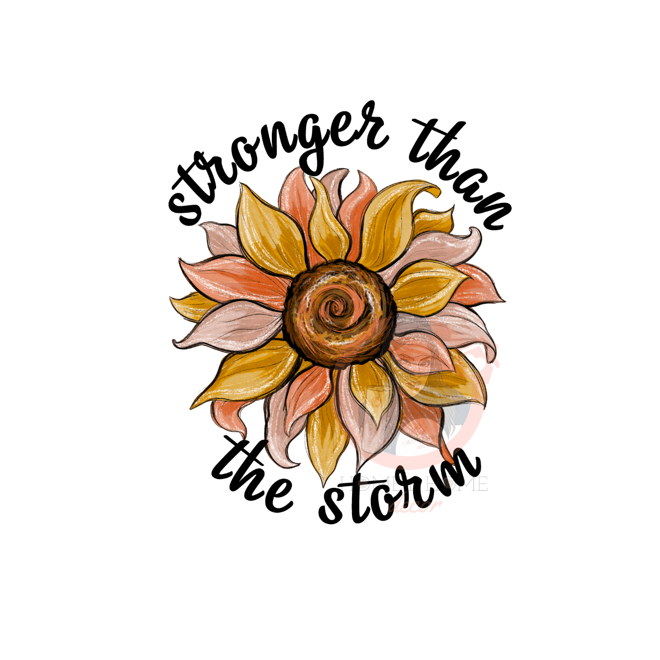 stronger than the storm Stronger Than The Storm Heat Transfer Print - Image 1