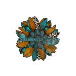 Sun Flower Wester Heat Transfer Print