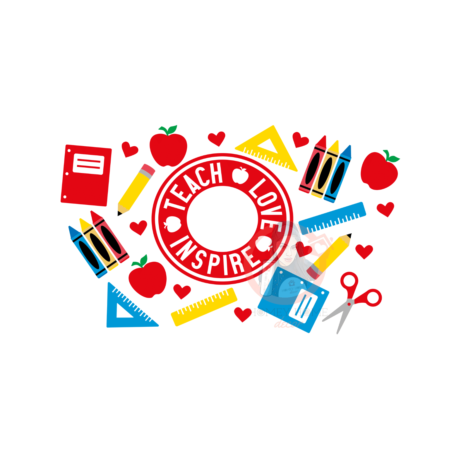 Untitled design - 2023-02-03T181113.278 Teach,Love,Inspire Cold Cup Wrap 24oz - Image 1