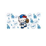 Kitty Baseball 05 Sublimation Libbey Wrap 16oz