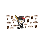 Kitty Baseball 03 Sublimation Libbey Wrap 16oz