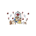 Beast and Beauty02 Cold Cup Wrap 24oz (Copy)