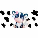 Cute Cow 02 Libbey Wrap UVDTF