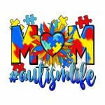 Autism Life Mom Tumbler Sublimation Wrap 20oz