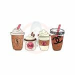 Boujee Coffee Cups 04 Pink Sublimation Libbey Wrap 16oz