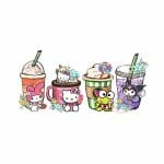 Pink Kitty and Friends Libbey Wrap Vinyl 16oz