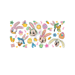 Mouse and Friends Easter  Sublimation Libbey Wrap 16oz