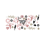 Nurse Fuel 01 Sublimation Libbey Wrap 16oz