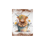 Highland Cow 03 Tumbler Sublimation Wrap 20oz