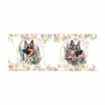 German Shepherd Sublimation Mug Wrap