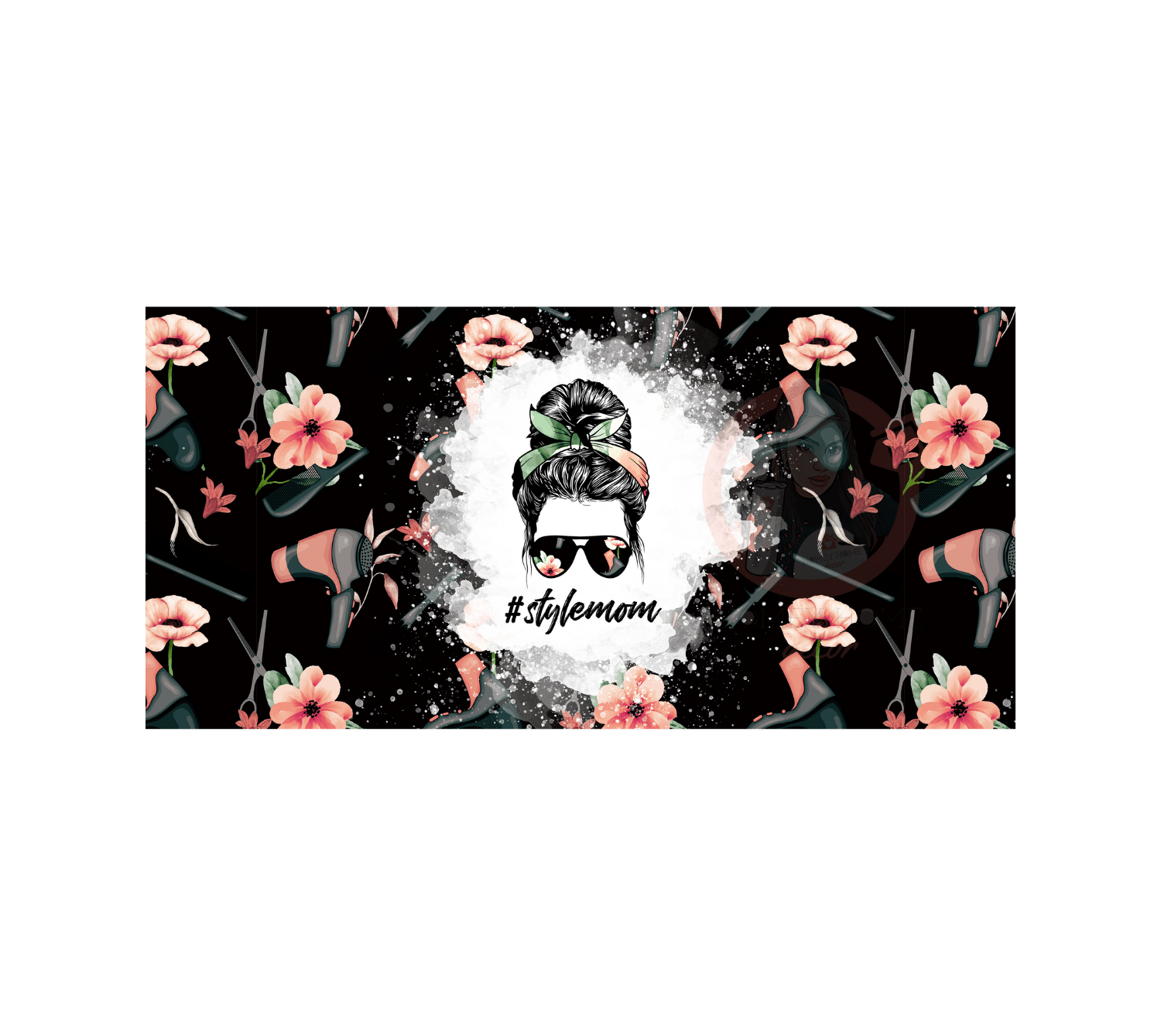 Untitled design - 2023-03-23T220828.530 Stylish Mom Sublimation Mug Wrap - Image 1