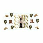 Carin Leon Sombrero and Boots libbey Wrap 16 oz UVDTF