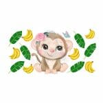 Cute Monkey Libbey Wrap Vinyl 16oz