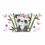Cute Panda Sublimation Libbey Wrap 16oz