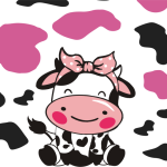 Girly Baby Cow 2 Wrap UVDTF