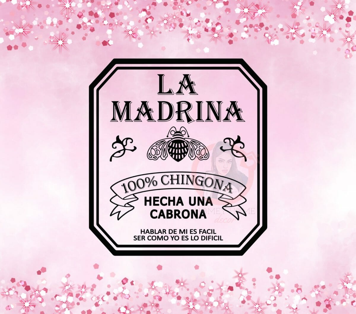 Untitled design - 2023-04-01T171719.571 La Madrina01 Sublimation Wrap 20oz - Image 1