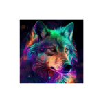 Neon Wolf Sublimation Wrap 20oz