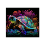 Neon Turtle Sublimation Wrap 20oz