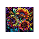 Neon Sun Flowers Mom Sublimation Wrap 20oz