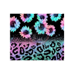 Pastel Cheetah Sunflowers Sublimation Wrap 20oz