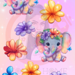 Cute Elephant vinyl Pen Wrap