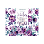 Mother's Day Purple Floral Sublimation Wrap 20oz