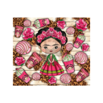 Mexican Girl Sublimation Wrap 20oz