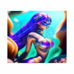 3D Mermaid 01 Sublimation Tumbler Wrap 20oz