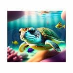 3D Turtle 03 Sublimation Tumbler Wrap 20oz