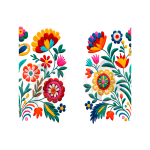 Mexican Embroydery Tumbler Wrap 20oz