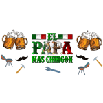 El Papa Mas Chingon Uvdtf Libbey Wrap 16oz