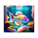 3D Fish 01 Sublimation Tumbler Wrap 20oz