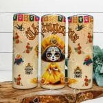 Chingona Catrina Yellow 02 Sublimation Tumbler Wrap 20oz - Image 2