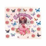 Chingona Catrina Pink 01 Sublimation Tumbler Wrap 20oz